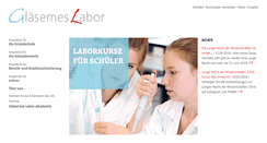 Desktop Screenshot of glaesernes-labor.de